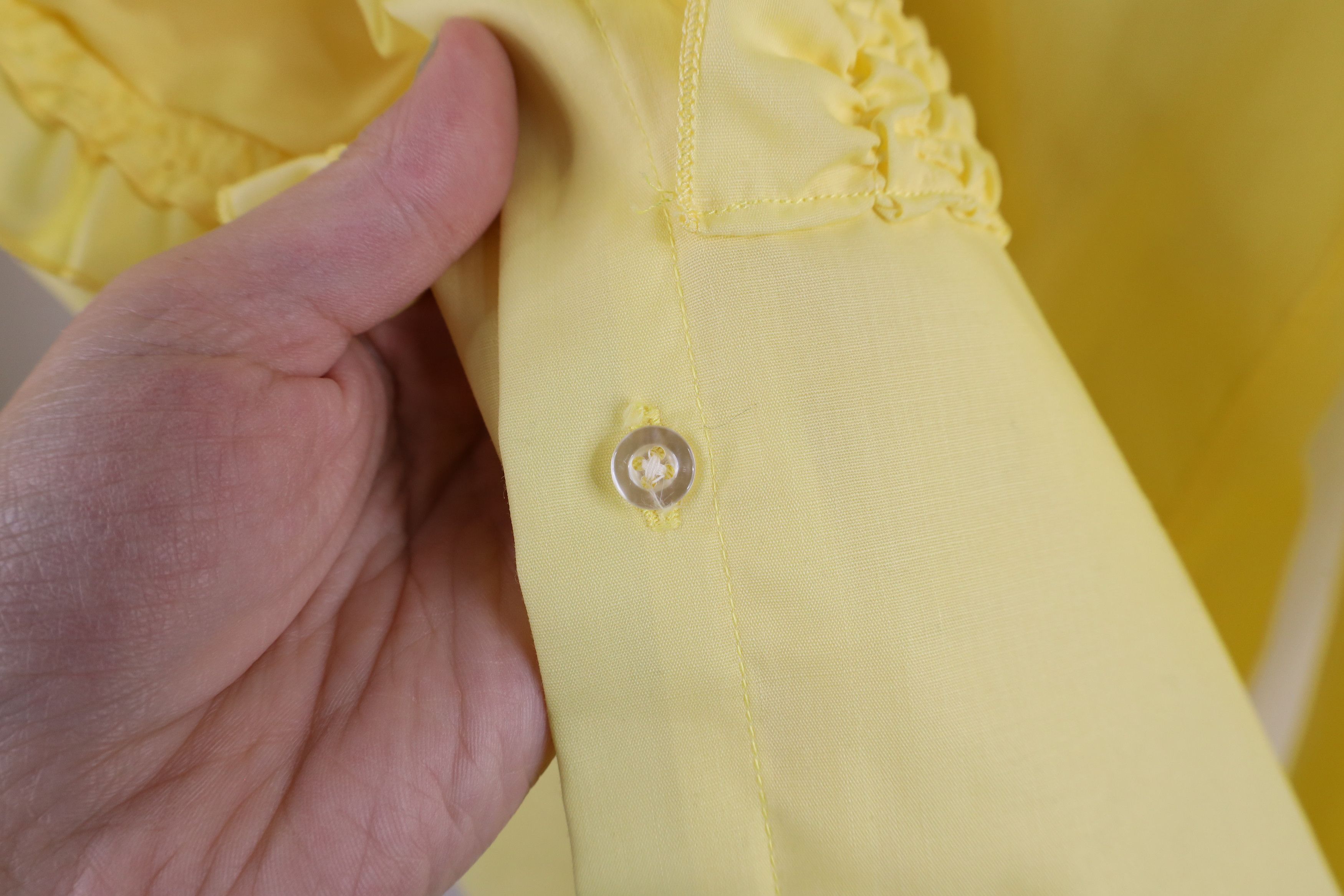 Vintage Vintage 60s Rockabilly Ruffled Wedding Prom Button Shirt Size US M / EU 48-50 / 2 - 8 Thumbnail