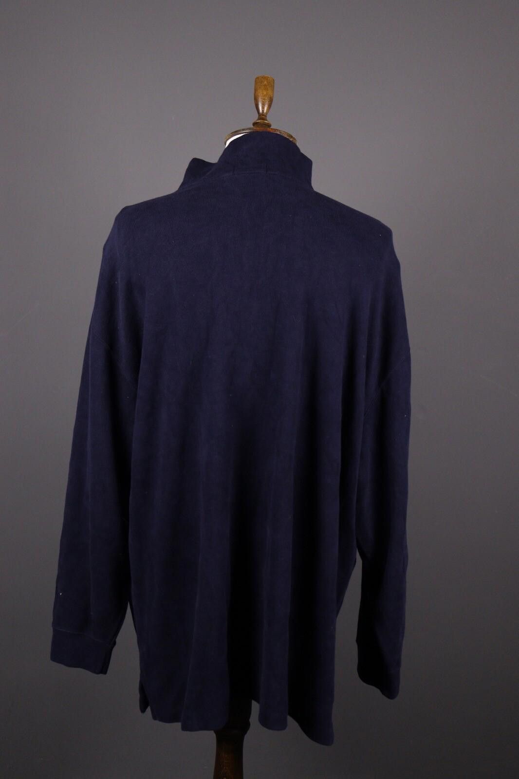 Polo Ralph Lauren Polo Ralph Lauren Blue 1/4 Zip Knit Sweater Size 4XB BIG Size US M / EU 48-50 / 2 - 7 Thumbnail