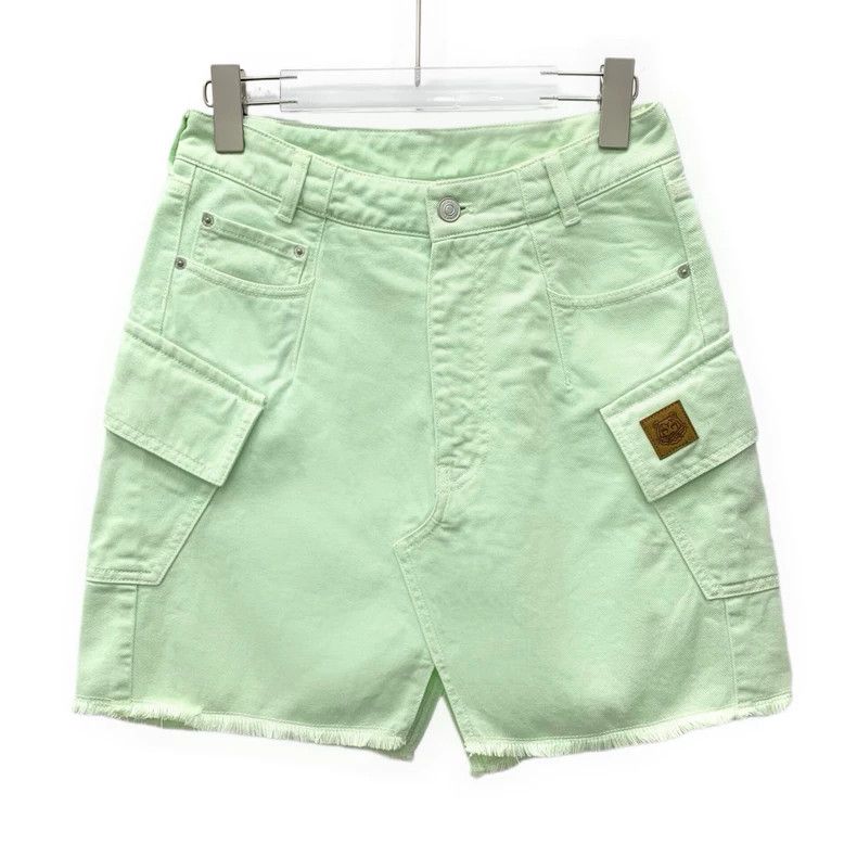 KENZO Light green cotton casual denim half skirt