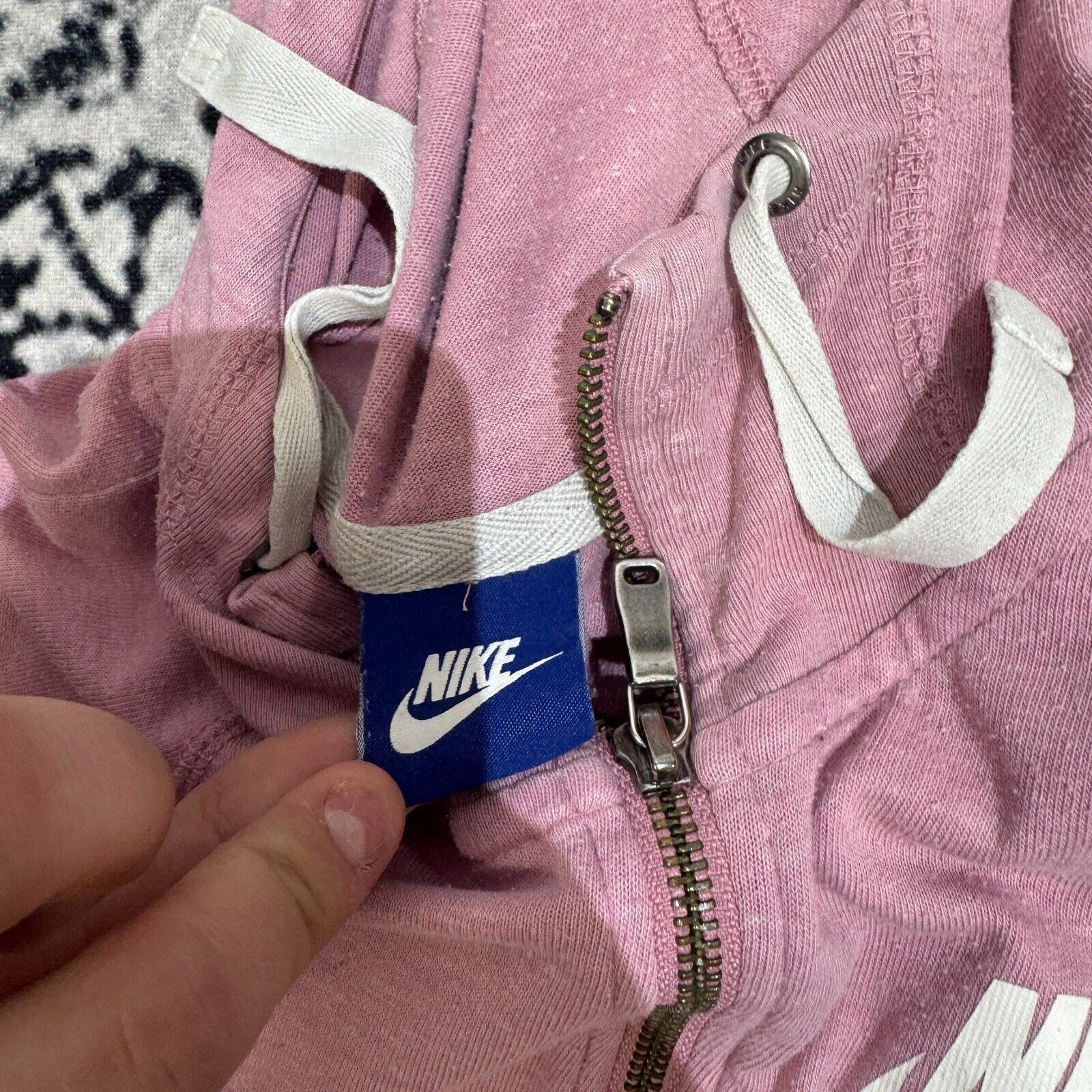 Nike × Vintage Nike Powder Pink Cotton Hoodie Zip Size S Tech Fleece Sport Size US S / EU 44-46 / 1 - 9 Thumbnail