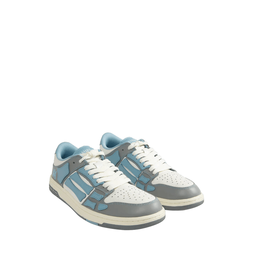 Amiri o1h1sh10525 Varsity Skel Low Top Sneaker in Sky Blue Size US 12 / EU 45 - 2 Thumbnail
