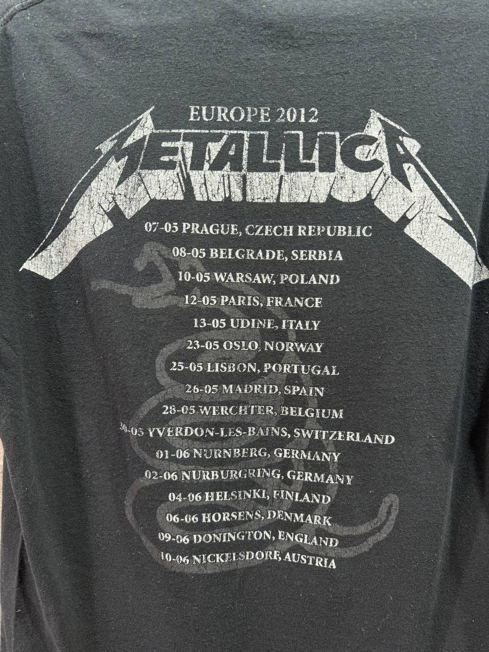 Band Tees Vintage 2012 Metallica black silhouette faces t-shirt Size US M / EU 48-50 / 2 - 12 Thumbnail