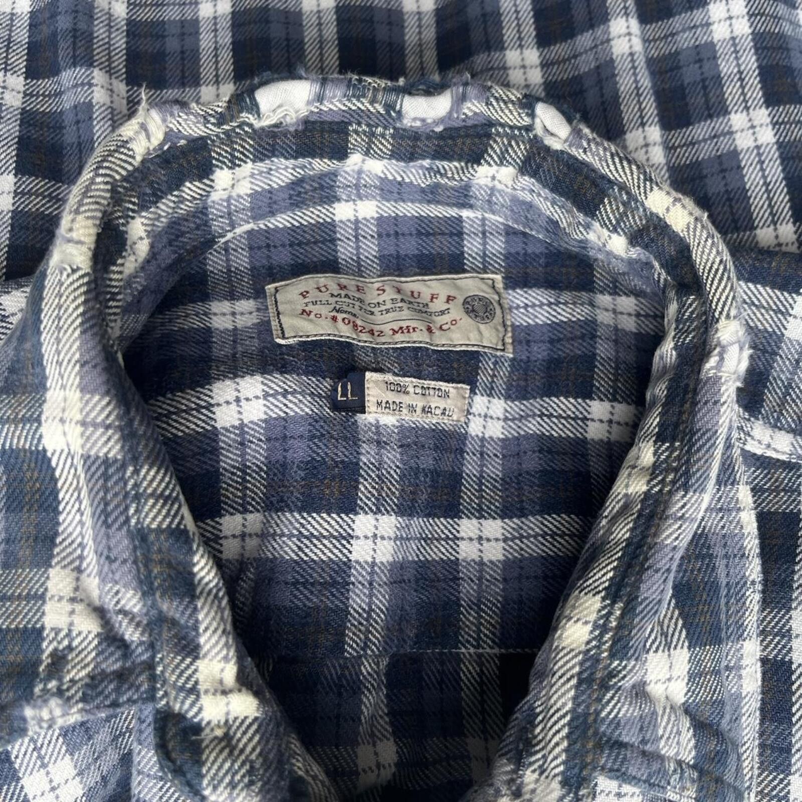 Other Men’s Plaid Heavyweight Long Sleeve Long Tail Button-Up Size US XXL / EU 58 / 5 - 7 Thumbnail