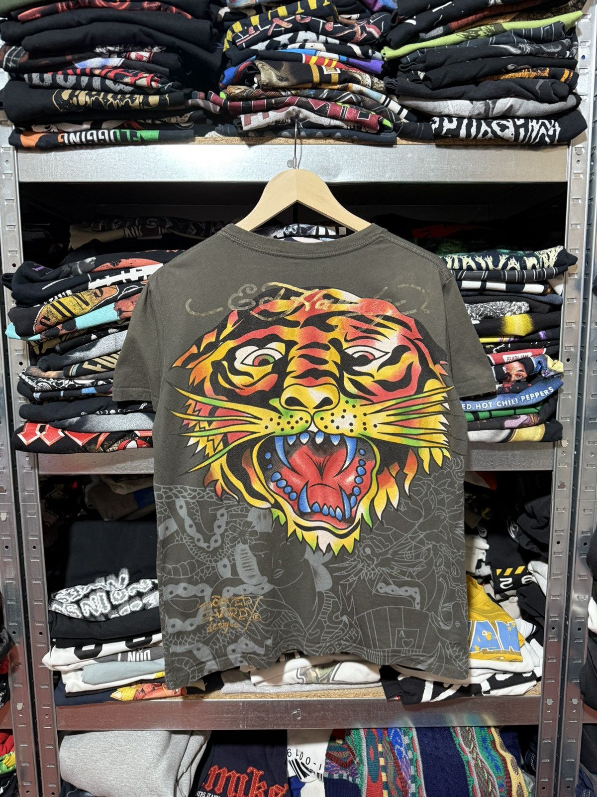 Ed Hardy Ed Hardy By Christian Аudigier Rhinestones T-Shirt Y2K Hype Size US M / EU 48-50 / 2 - 2 Thumbnail