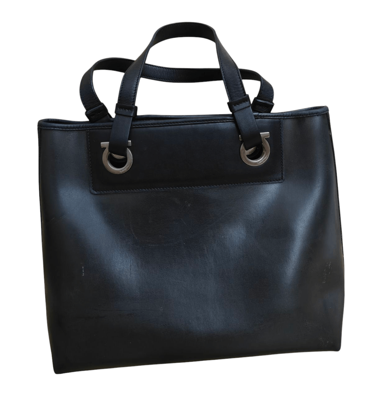 Salvatore Ferragamo Salvatore Ferragamo Black Gancini Handbag Size ONE SIZE - 4 Thumbnail