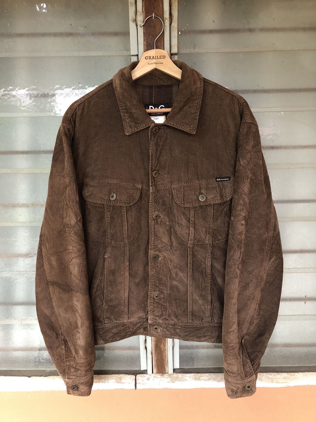 Vintage Dolce and Gabbana Corduroy Denim Jacket