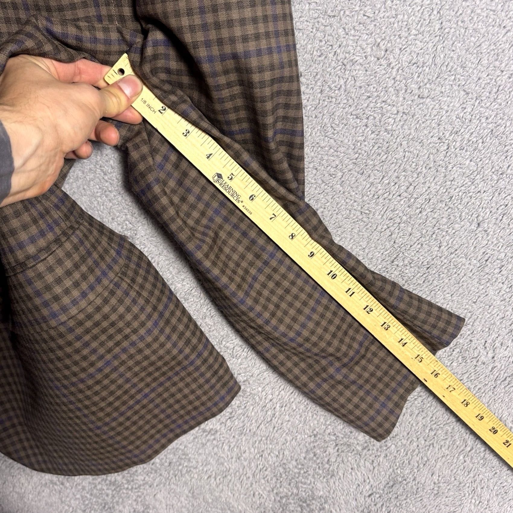 Hart Schaffner Marx Hart Schaffner Marx Blazer 54L Windowpane Check Wool Sport Coat Suit Jacket Blazer Size 54R - 7 Thumbnail
