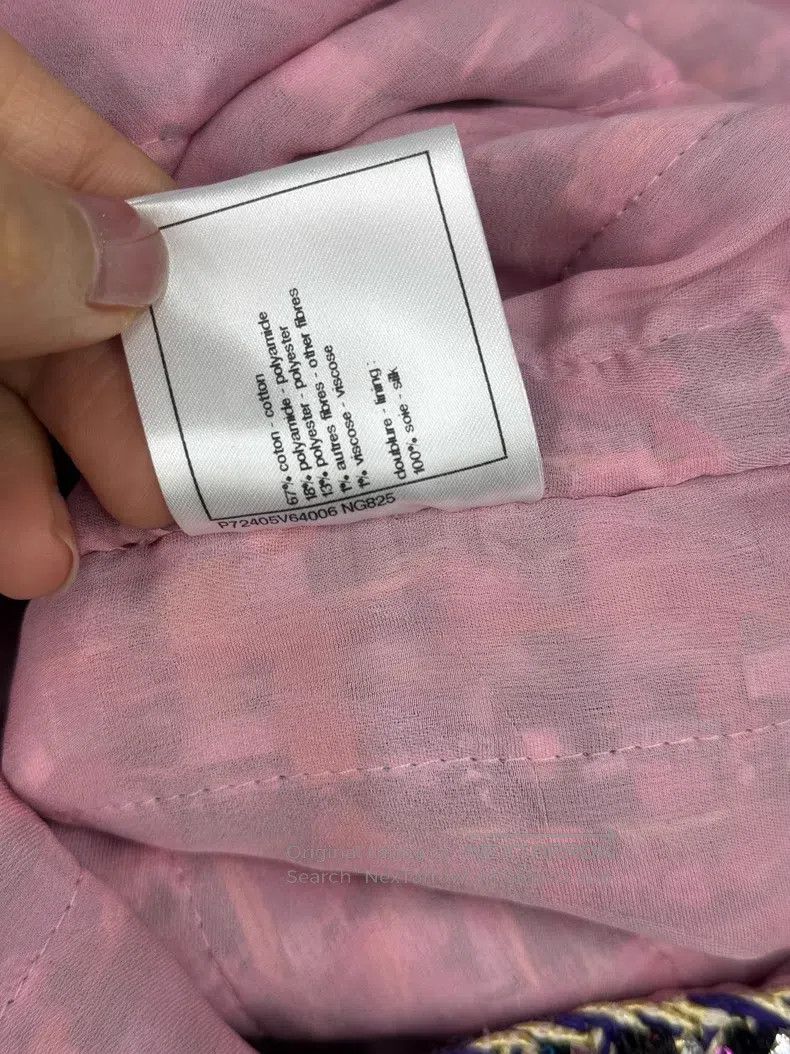 Chanel Chanel Pink-purple woven tweed coat Size XS / US 0-2 / IT 36-38 - 7 Thumbnail