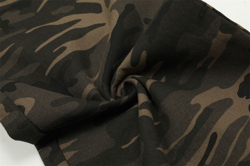 Japanese Brand × Jean American street wide leg camouflage men's cargo jeans Size US 32 / EU 48 - 6 Thumbnail