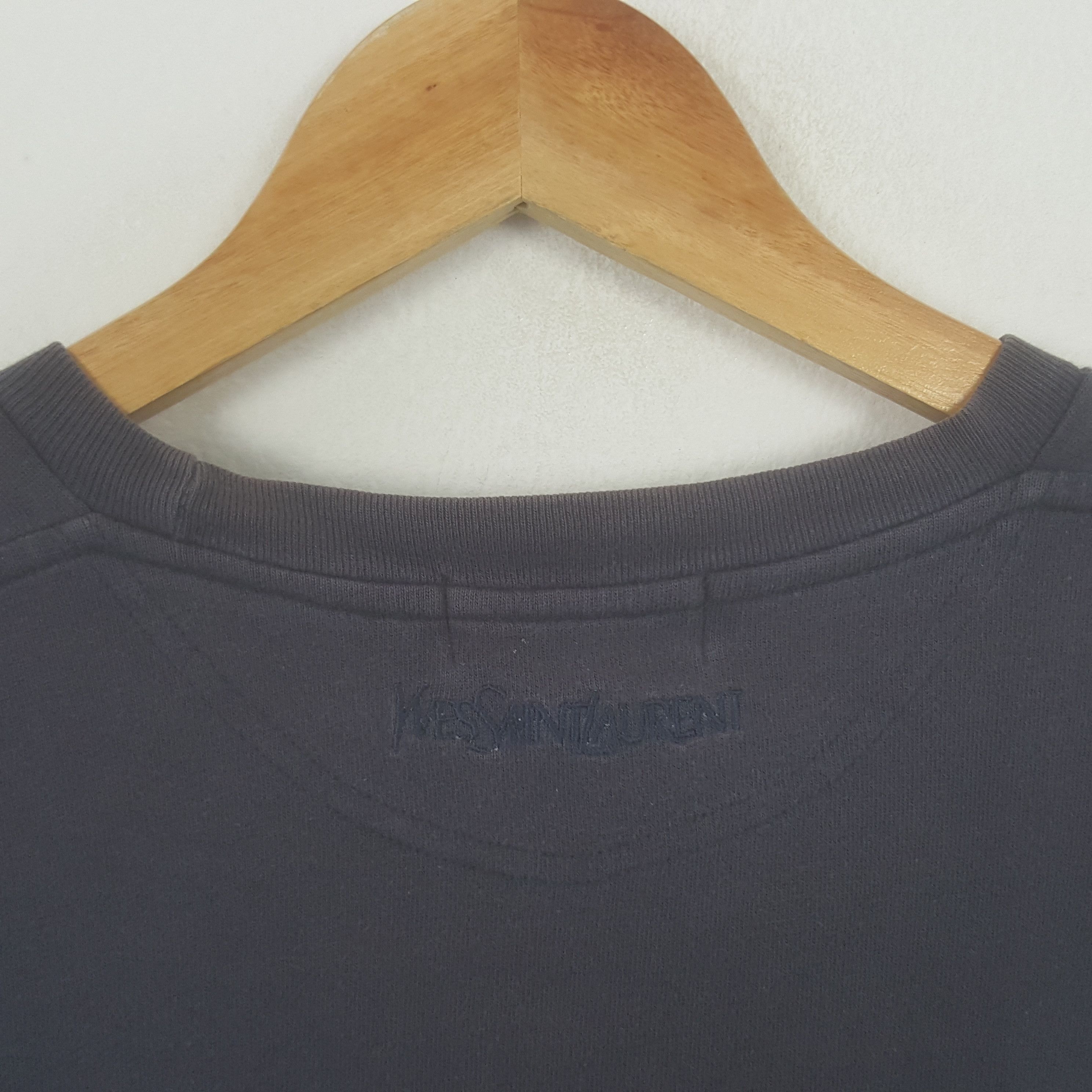 Vintage × Yves Saint Laurent Vintage Yves Saint Lauren Italian Brand Small Logo Tshirt Size US L / EU 52-54 / 3 - 5 Thumbnail