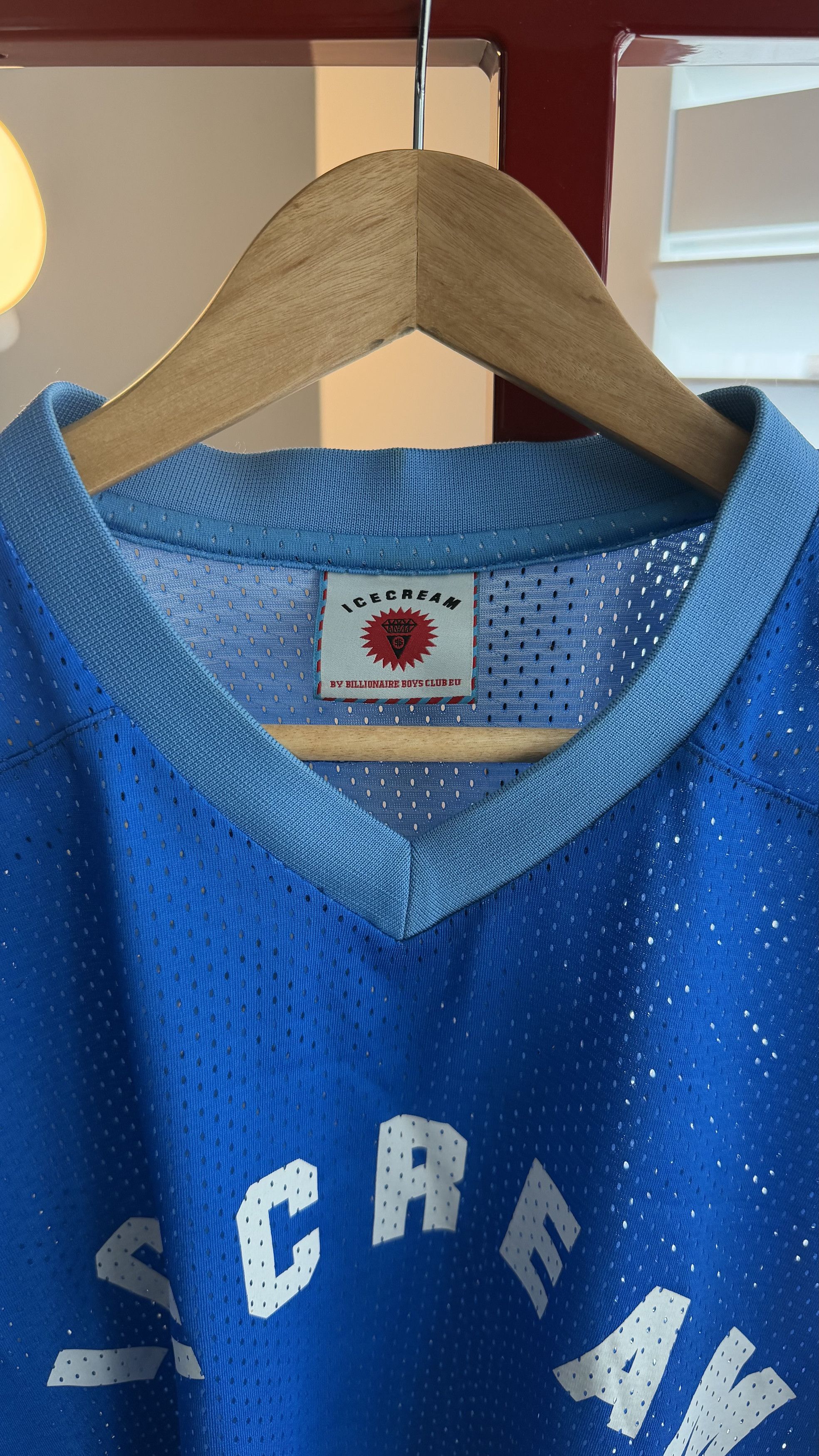 Icecream ICECREAM by Billionaire Boys Club Blue Mesh Hockey Jersey Size US L / EU 52-54 / 3 - 4 Thumbnail