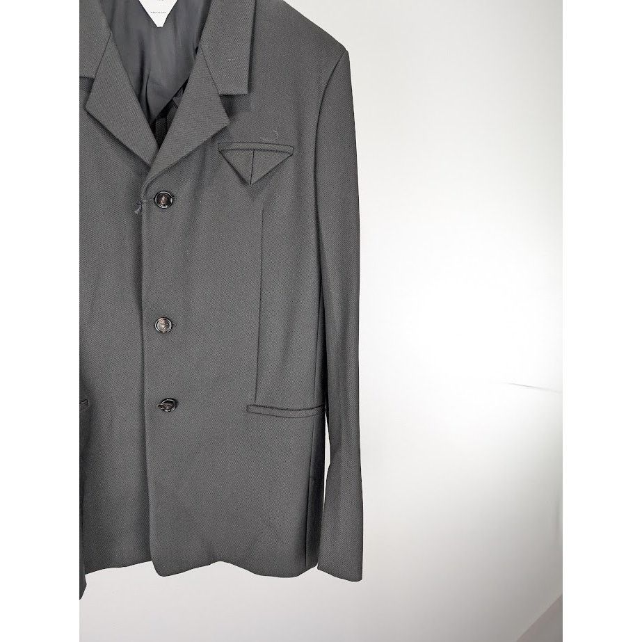 Bottega Veneta o1rshd1 Tech Wool Twill Jacket in Black Size US M / EU 48-50 / 2 - 5 Thumbnail