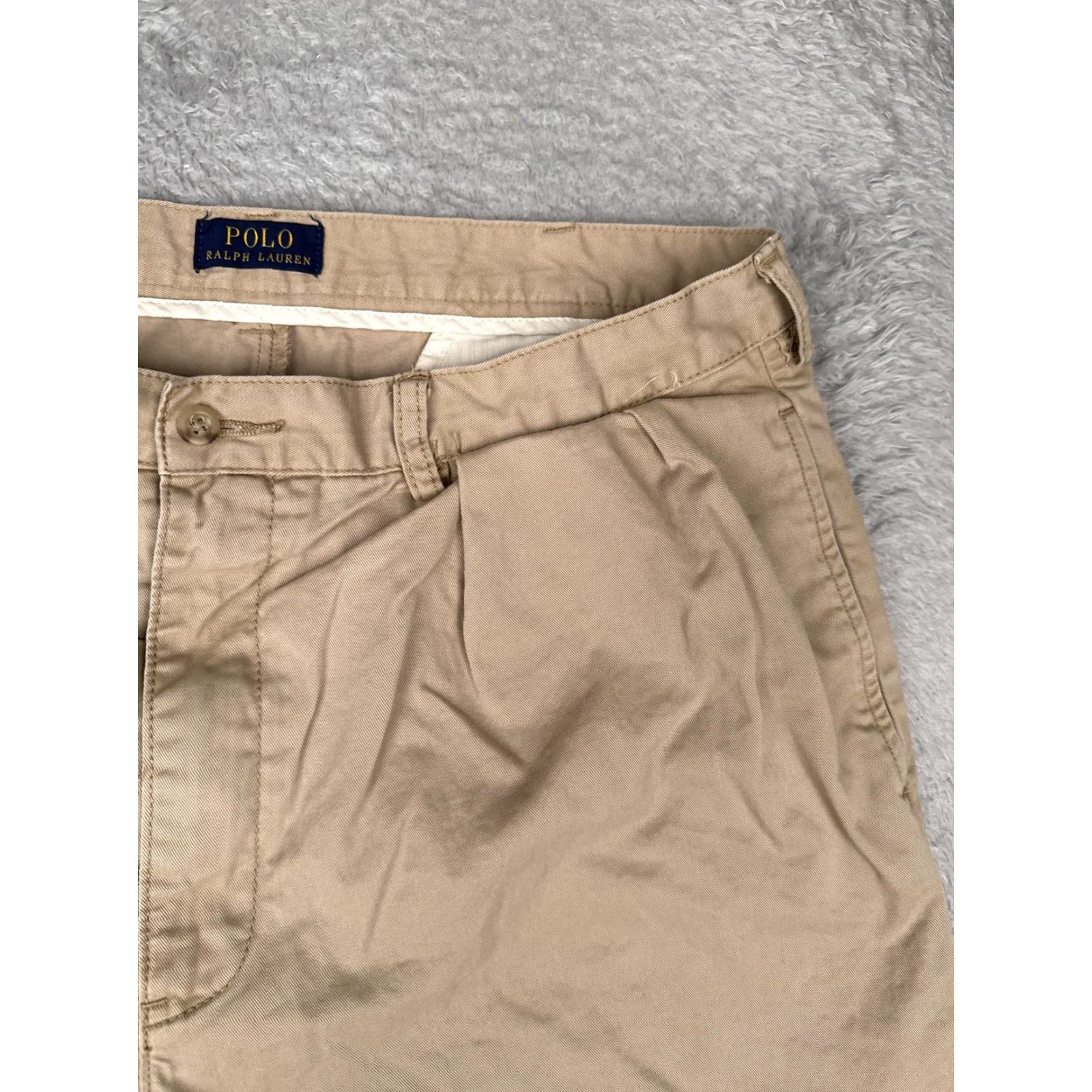 Polo Ralph Lauren Polo Ralph Lauren Shorts Mens 38 Khaki Pleated Chino Casual Golf Cotton Classic Size US M / EU 48-50 / 2 - 5 Thumbnail