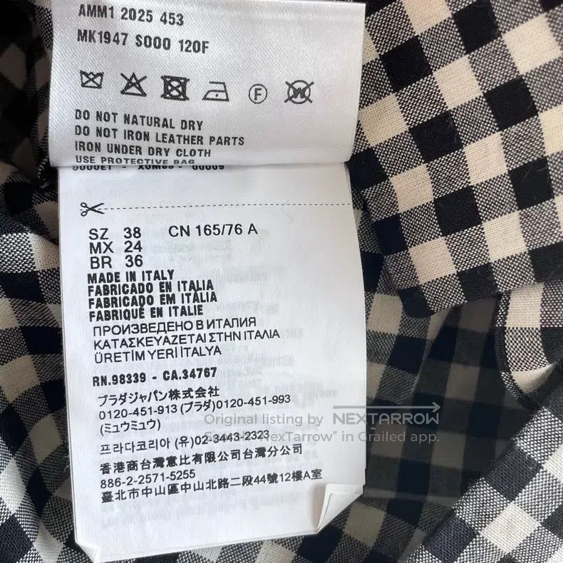 Miu Miu Miu Miu Plaid Button Closure Short Sleeve Shirt i Size XS / US 0-2 / IT 36-38 - 6 Thumbnail