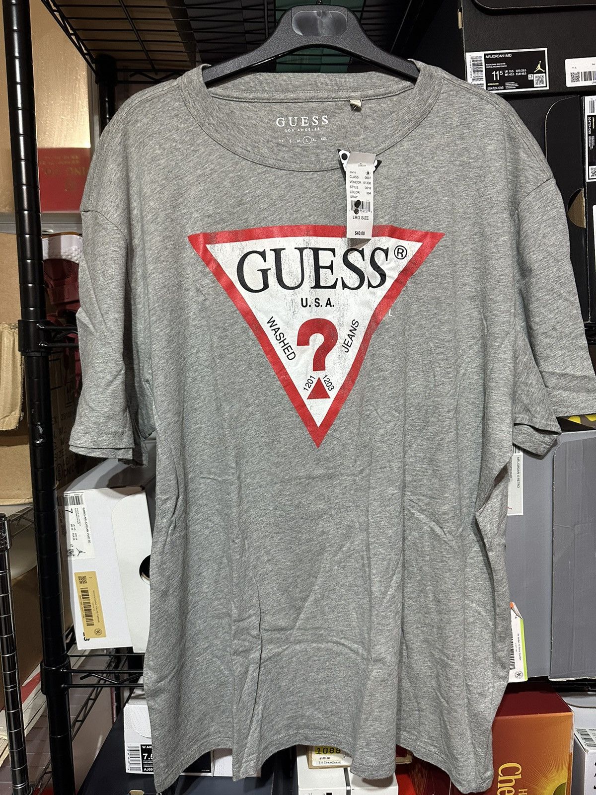 Guess Guess Classic Logo Tee Grey Size US L / EU 52-54 / 3 - 1 Thumbnail