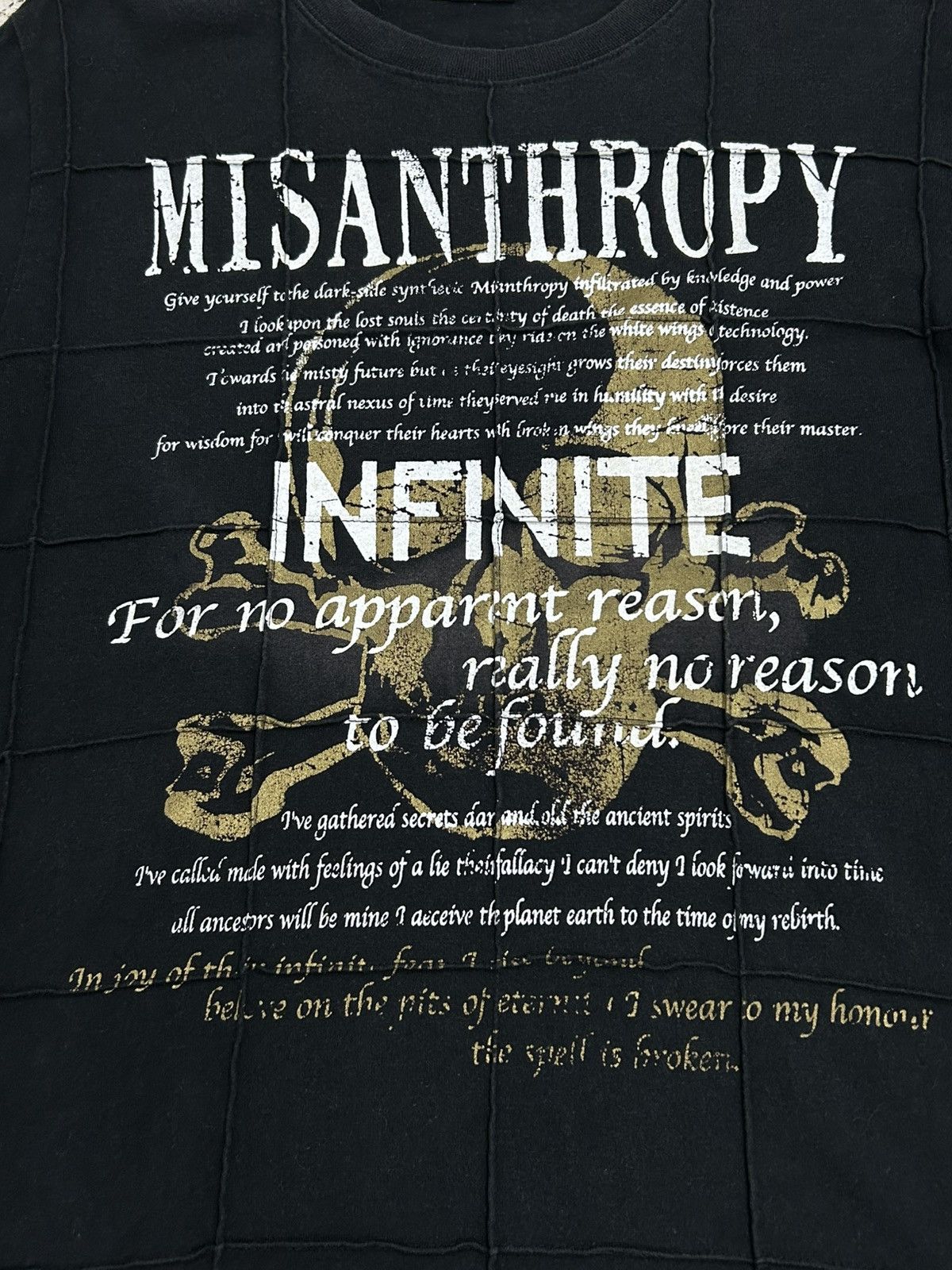 Designer × Japanese Brand Element Dark Gothic Grunge Long Sleeve–Misanthropy Aesthetic Size US M / EU 48-50 / 2 - 4 Thumbnail