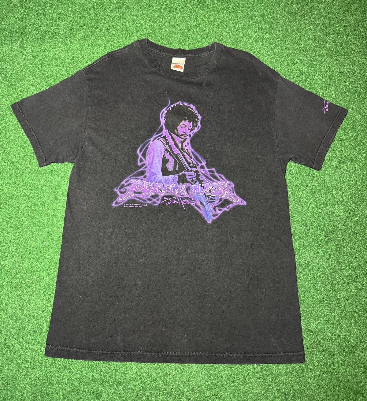 Band Tees × Vintage Vintage Y2K Jimi Hendrix Med Rock N Roll Legend T Shirt Size US M / EU 48-50 / 2 - 1 Thumbnail