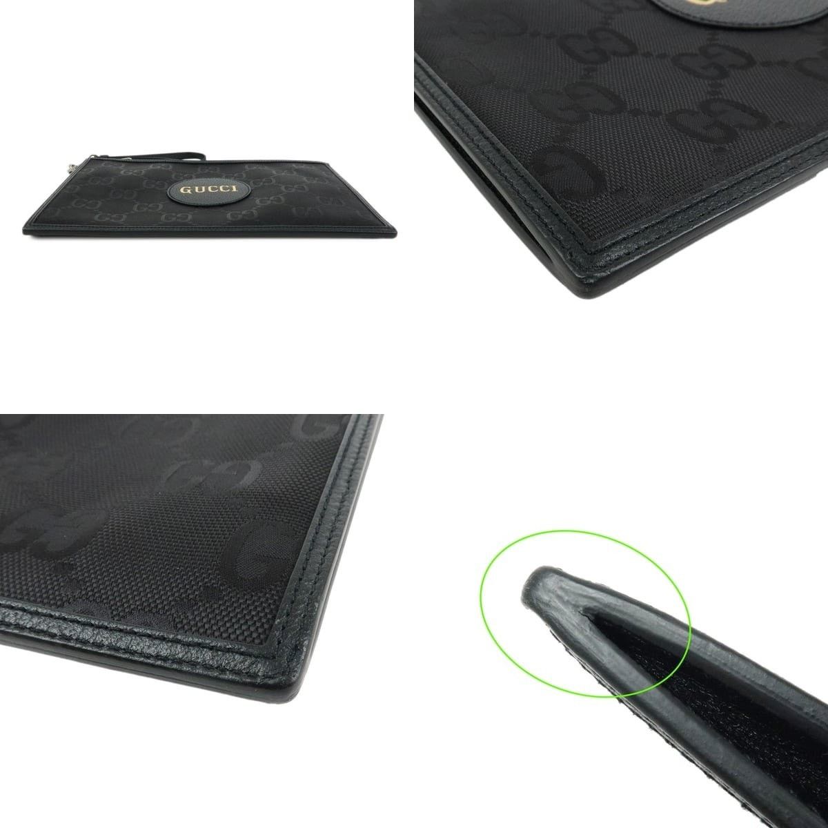 Gucci Gucci Off The Grid GG Nylon Leather Clutch Black Size ONE SIZE - 3 Thumbnail
