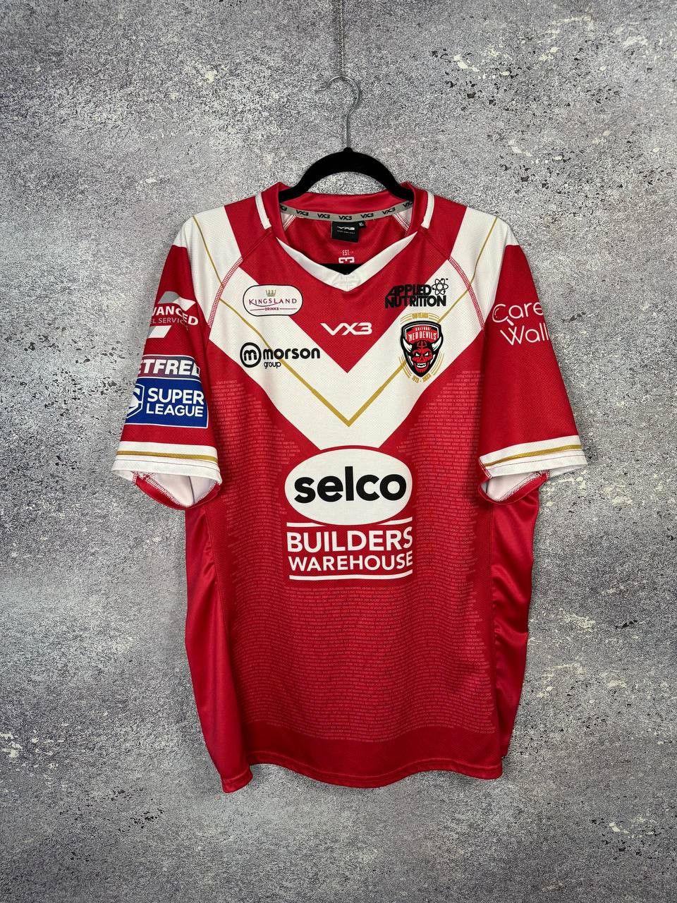 Vintage Salford Red Devils Rugby Jersey Men's Size XL Size US XL / EU 56 / 4 - 1 Thumbnail
