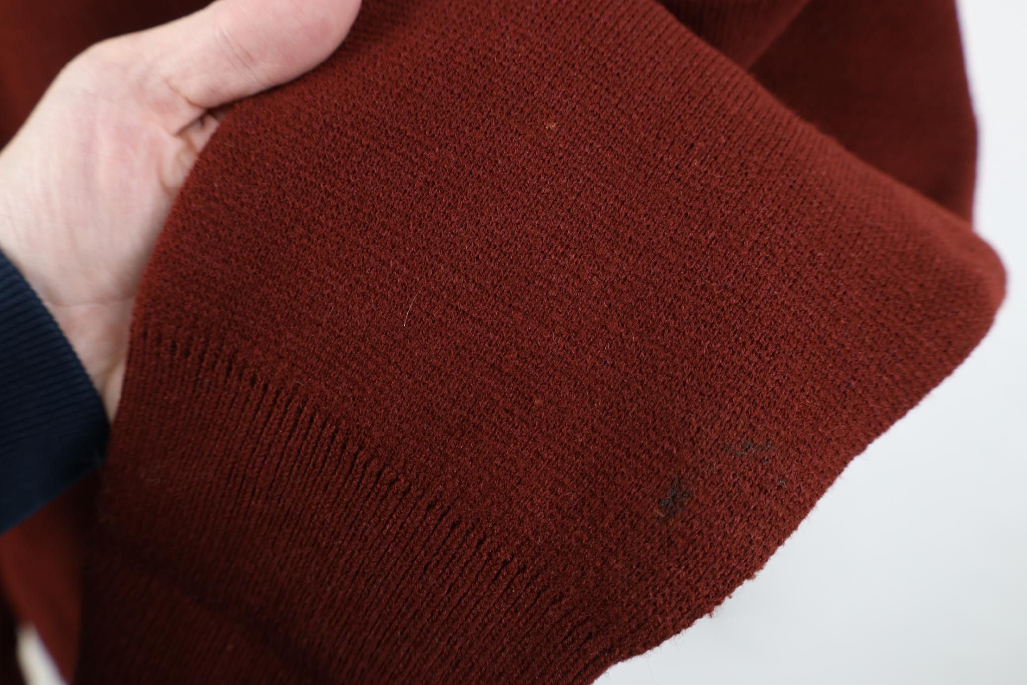 Vintage Vintage 70s Streetwear Blank Wool Blend Knit V-Neck Sweater Size US XL / EU 56 / 4 - 8 Thumbnail