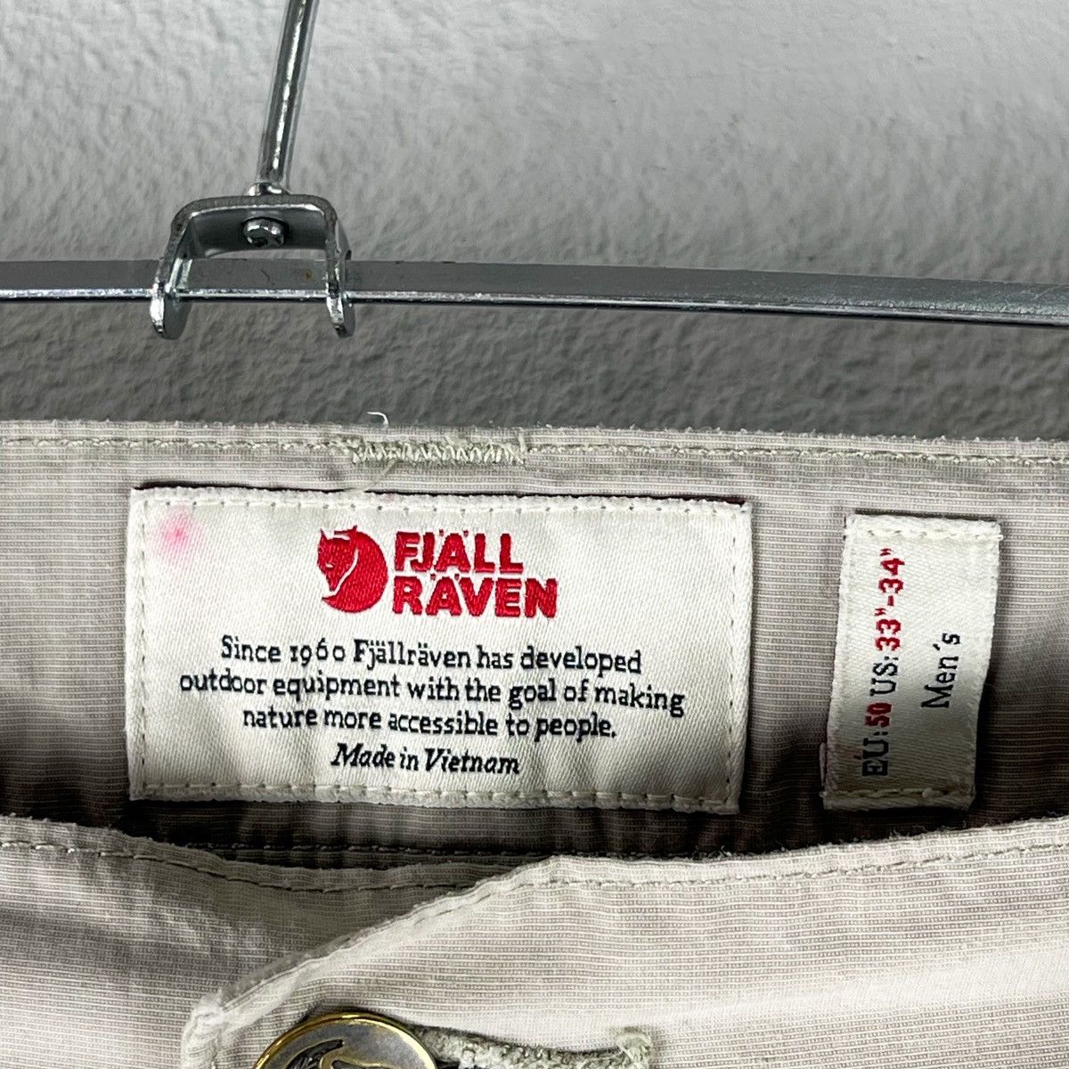 Fjallraven Fjallraven Trousers Mens W 33-34 Beige Nils Cargo Hiking Size US 34 / EU 50 - 3 Thumbnail