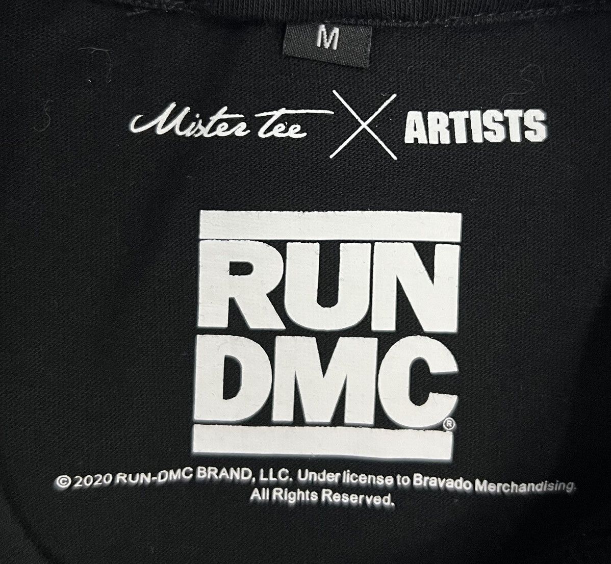 Band Tees × Rap Tees Mister Tee x Artists RUN DMC Tee Band Rap Hip Hop Legend Size US M / EU 48-50 / 2 - 6 Thumbnail