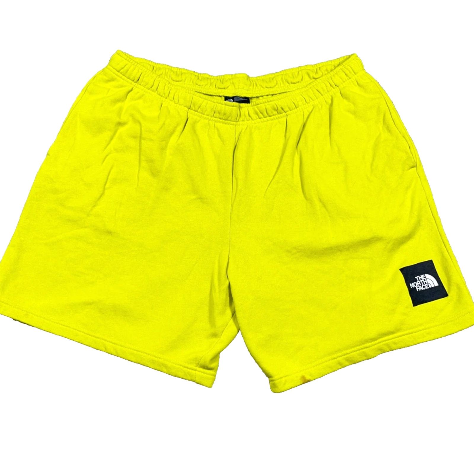 The North Face The North Face Sweat Shorts Men 2XL Yellow Neon Fleece Joggers Gym Training Shorts Size US 39 - 2 Thumbnail