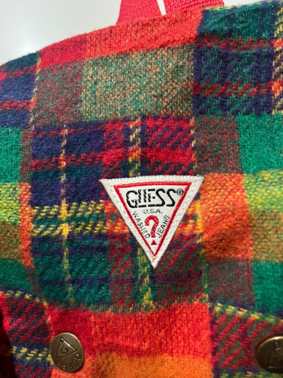 Guess Authentic Vintage Guess Wool Backpack Size ONE SIZE - 8 Thumbnail