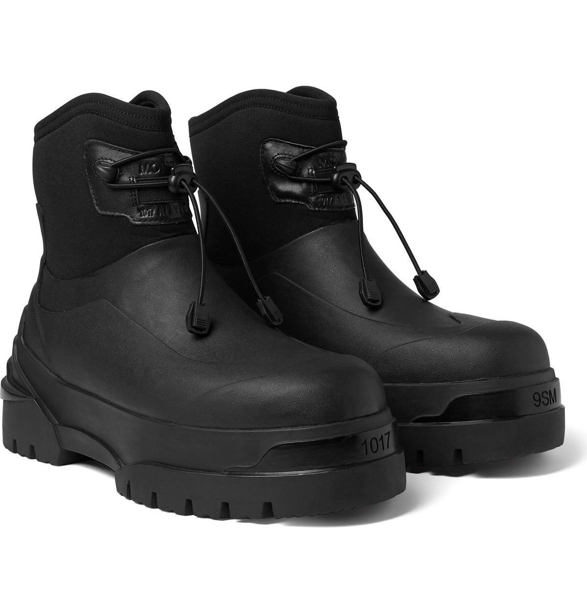 image of 1017 Alyx 9Sm x Moncler Black Alison Scarpa Boots, Men's