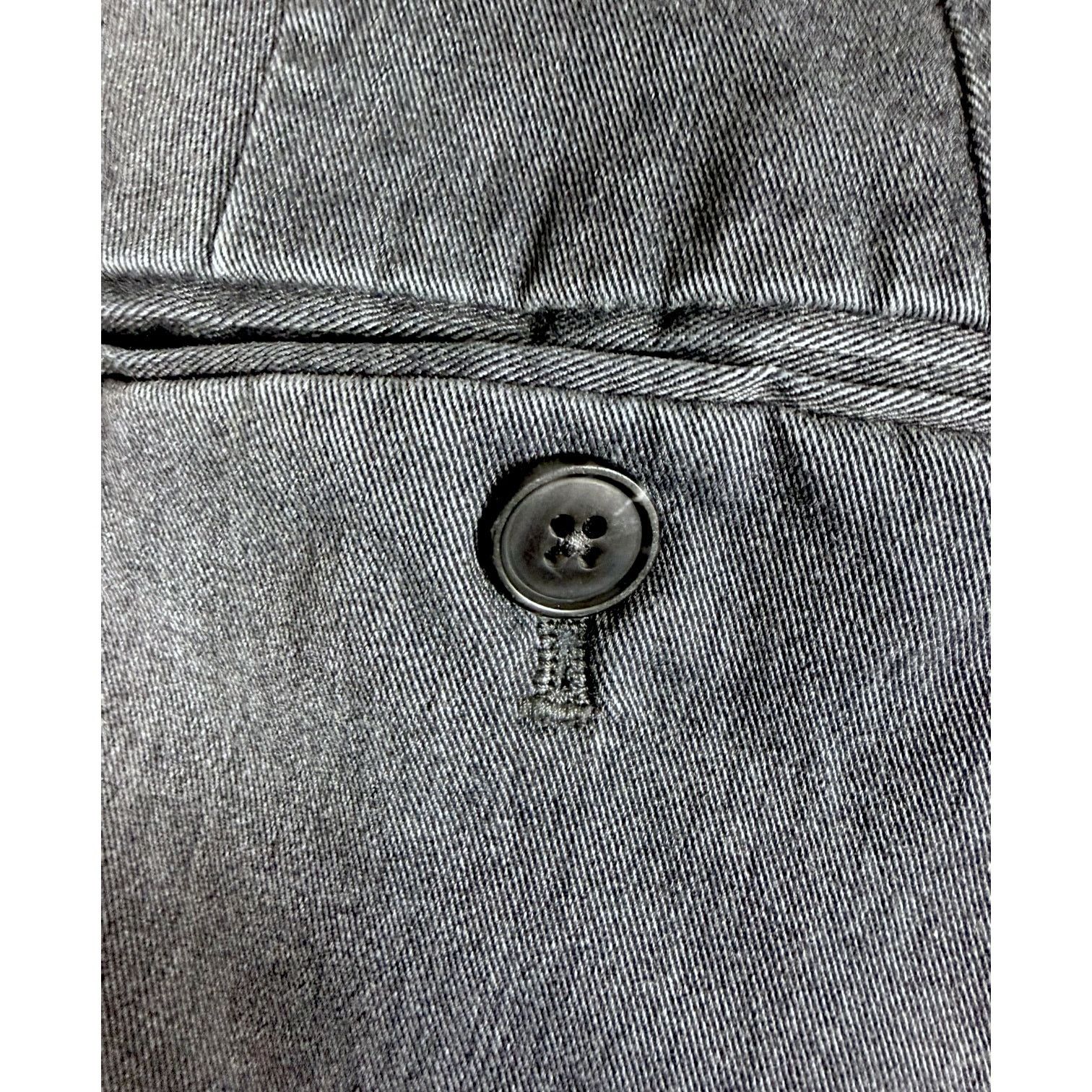 Uniqlo Men's Uniqlo Slim Straight Gray Stretch Khaki Pants 35x34 Size US 35 - 8 Thumbnail