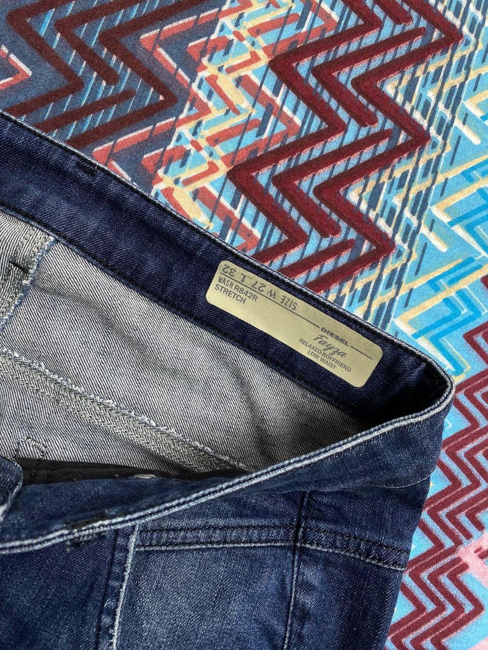 Diesel Vintage Diesel Button Jean Baggy Distressed Faded Denim Size US 27 - 2 Thumbnail