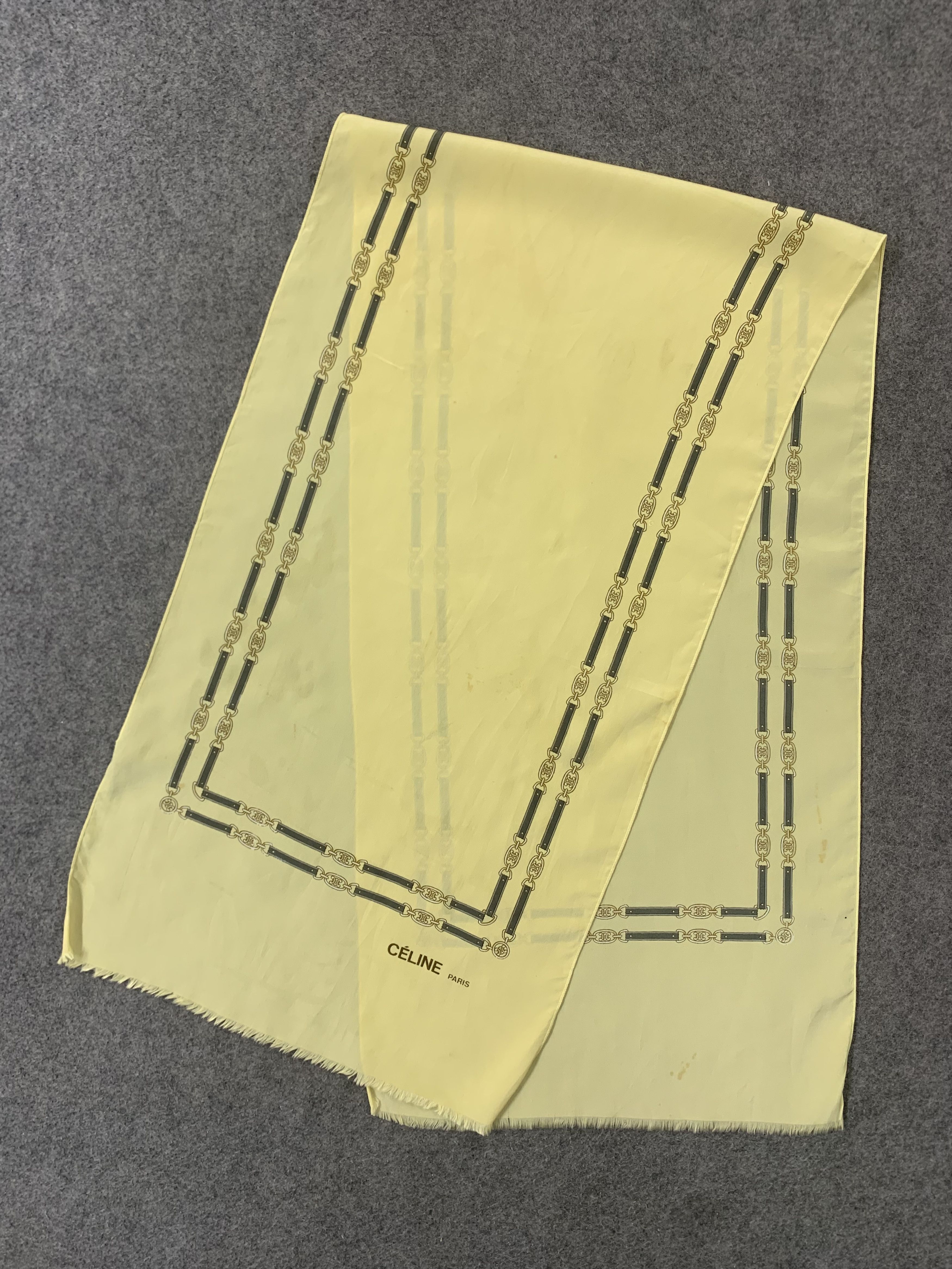 Celine Celine Scarf Silk Muffler Neck Wrap BL9338 Size ONE SIZE - 4 Thumbnail