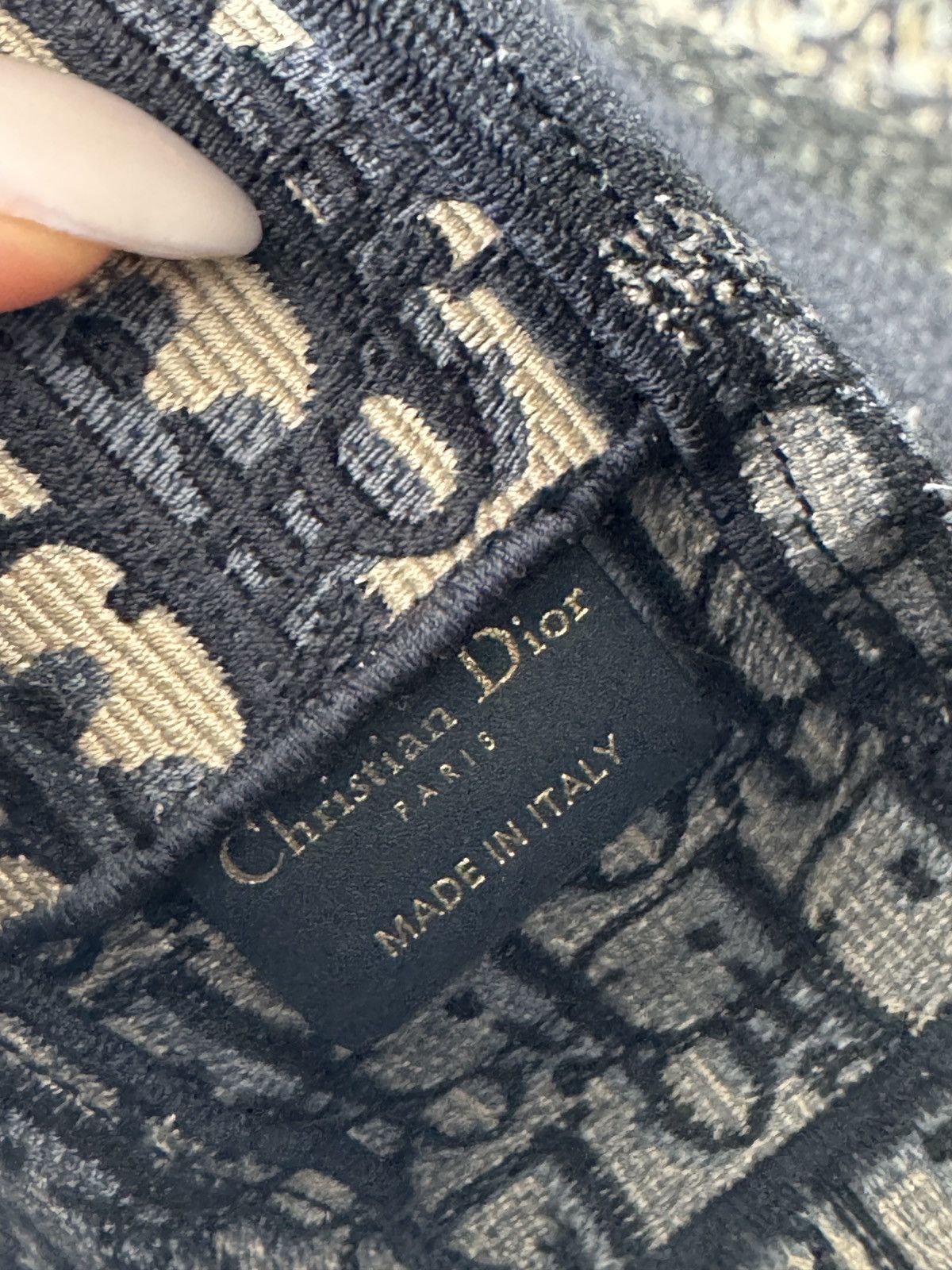 Dior DIOR Small Diorcamp Bag Blue Oblique Embroidery Size ONE SIZE - 8 Thumbnail