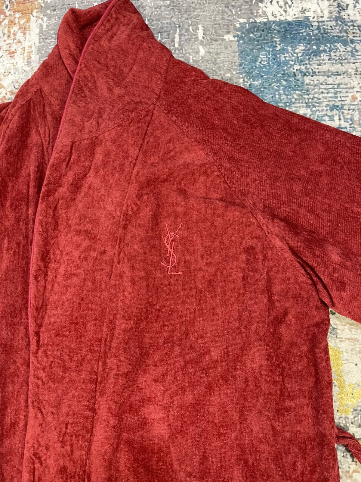 Yves Saint Laurent Yvest Saint Laurent Shawl Collar Terrycloth Bathrobe Size US L / EU 52-54 / 3 - 4 Thumbnail