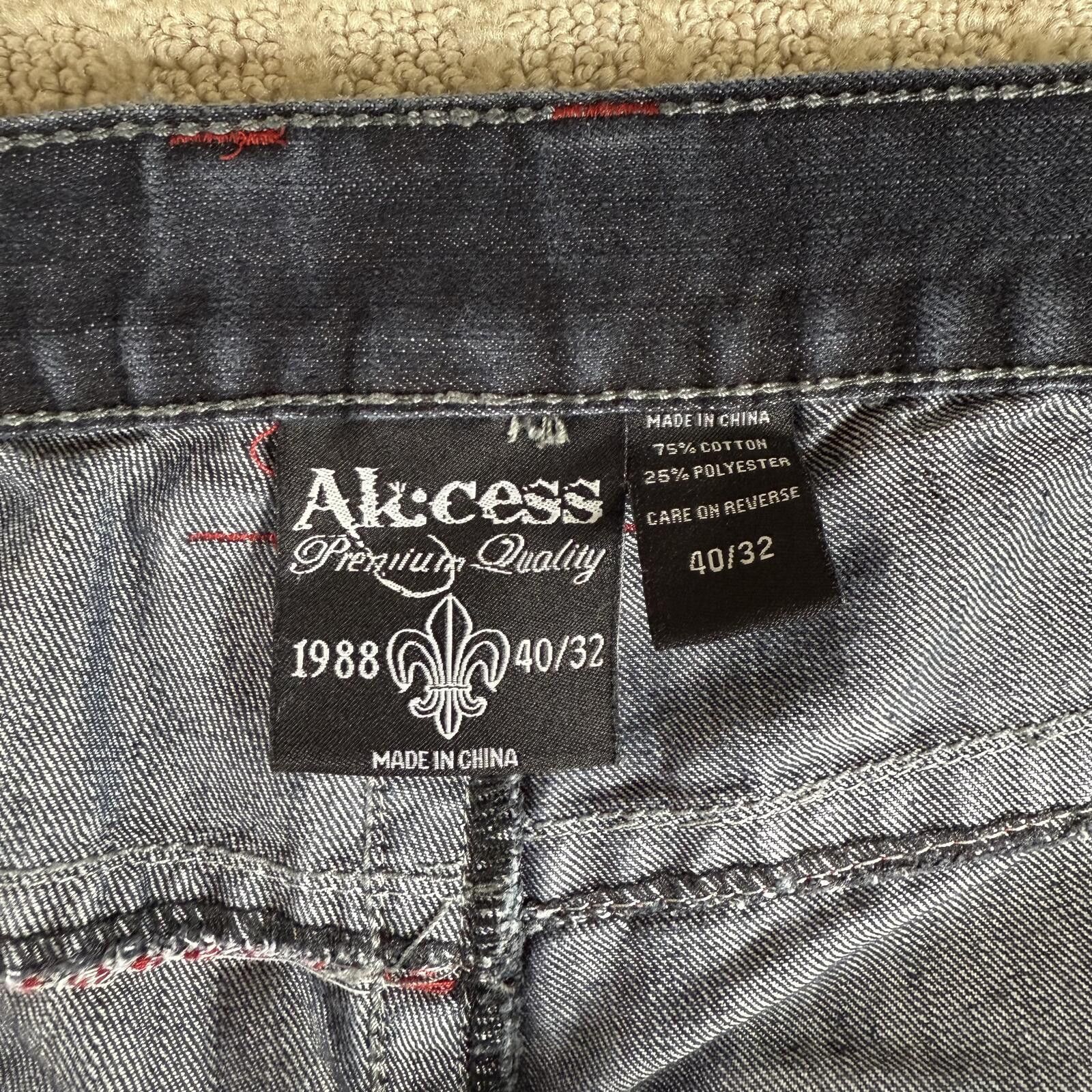 Other Y2K Ak:cess Baggy Wide Leg Jeans Size 40x32 Size US 40 / EU 56 - 6 Thumbnail