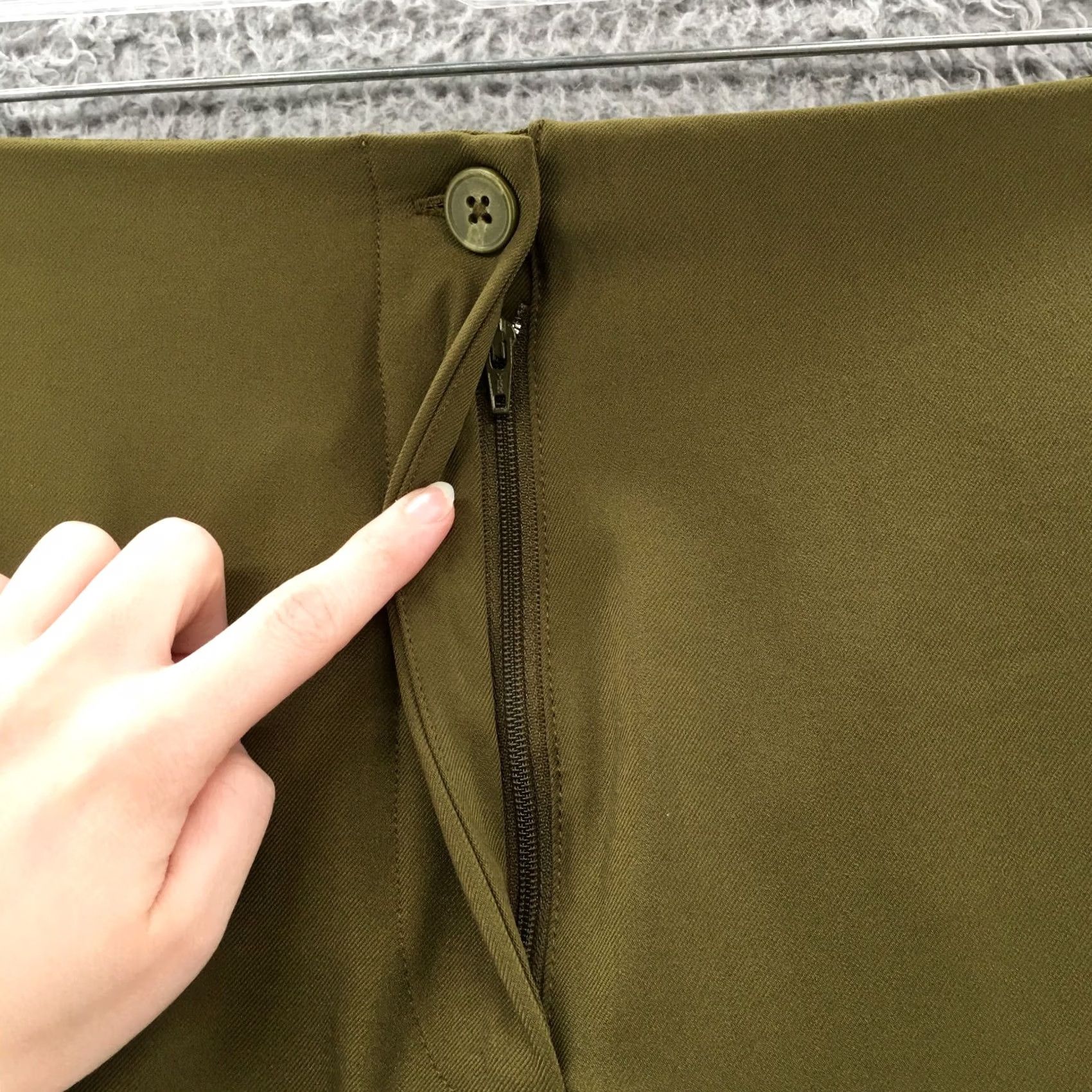 Worthington Worthington Womens 24W Plus Green Straight Leg Ankle Pants High Rise Zip Fly NEW Size 34" / US 12 / IT 48 - 3 Thumbnail