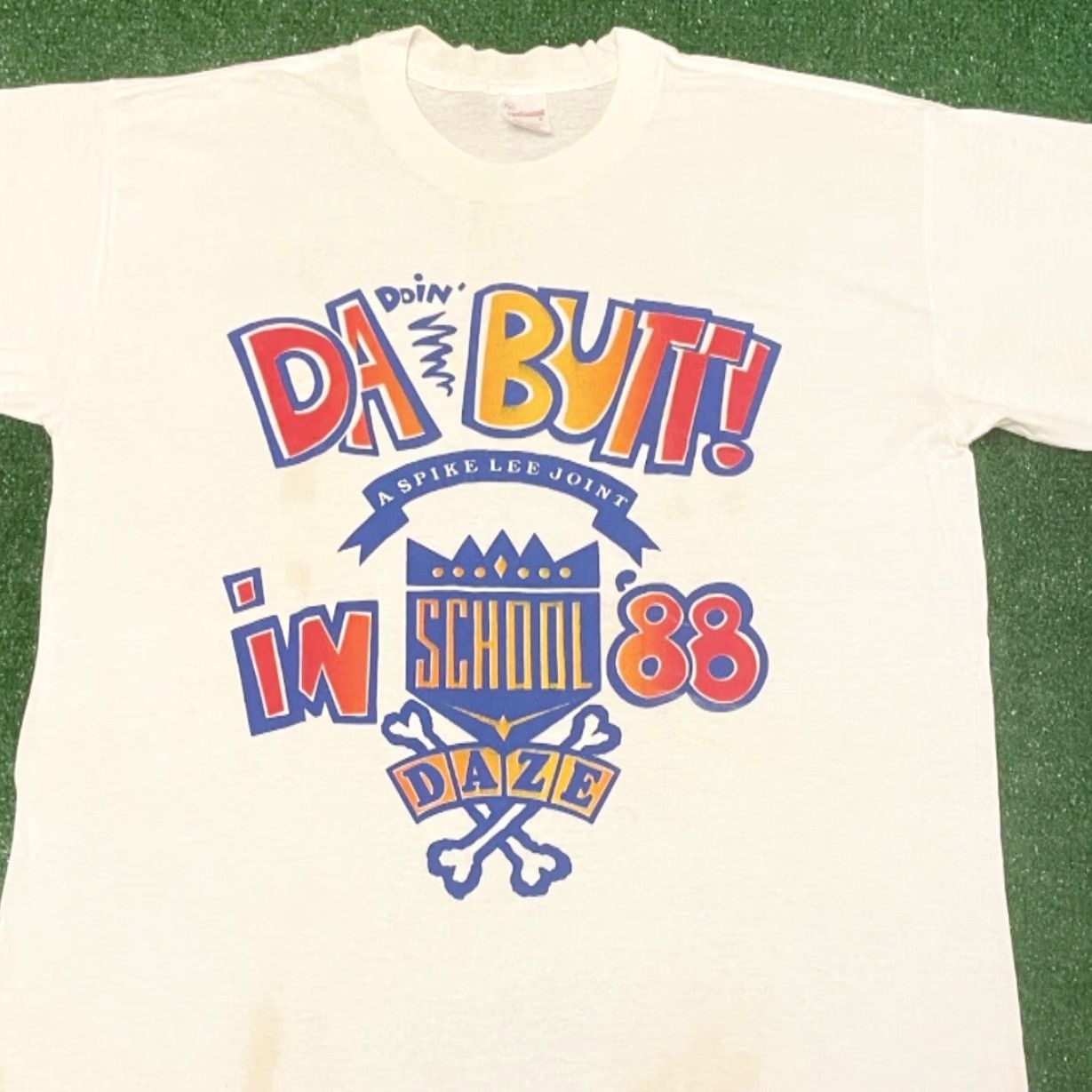 Lee VINTAGE Spike Lee School Daze Doin Da Butt 1988 VTG Rap Tee Shirt XL White Men T-Shirt 90s Hip Hop Music Movie New York Size US XL / EU 56 / 4 - 3 Thumbnail