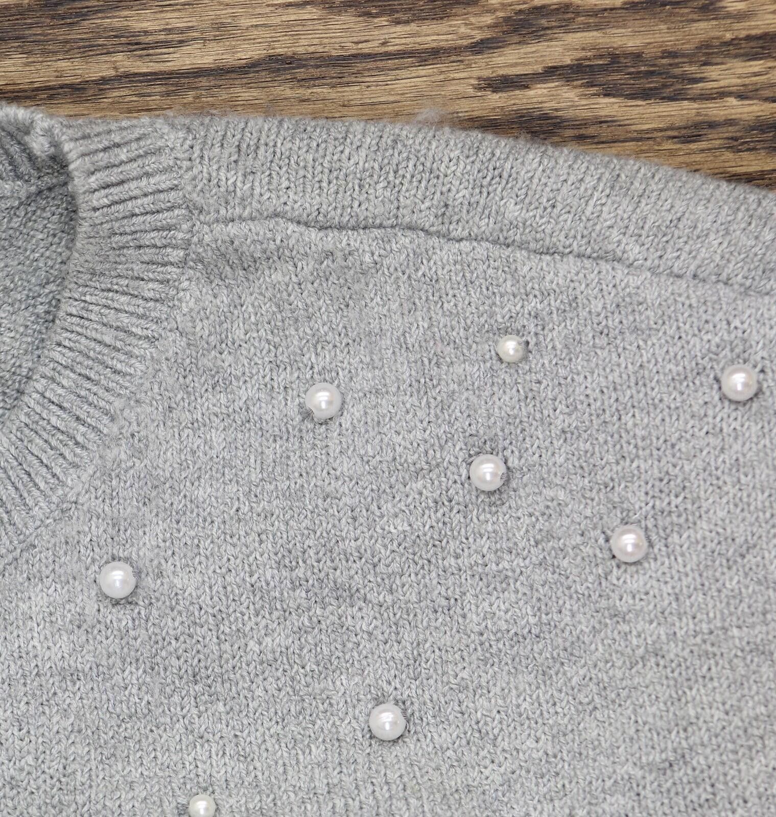 Other Abercrombie Girls Pearl Pullover Sweater 43ak32m Gray 17/18 Size US XXS / EU 40 - 5 Thumbnail