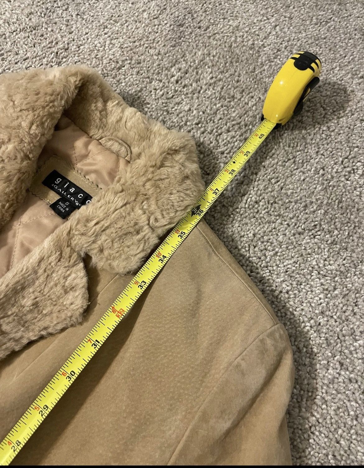 Vintage Vintage 70s Pimp Style Suede Leather Long Coat faux Fur Smal Size S / US 4 / IT 40 - 3 Thumbnail