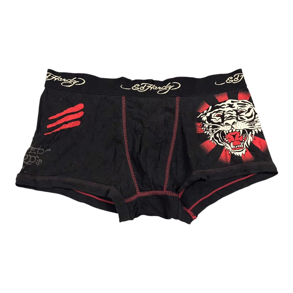 Ed Hardy × Japanese Brand ED HARDY BLACK BOXSE Size 32 - 1 Thumbnail