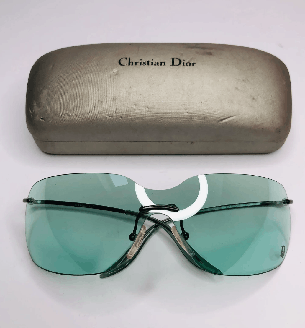 Christian Dior Monsieur × Dior × Vintage DIOR Sunglasses Bowling Wrap Shield Mask Ski Bike Pop Size ONE SIZE - 3 Thumbnail