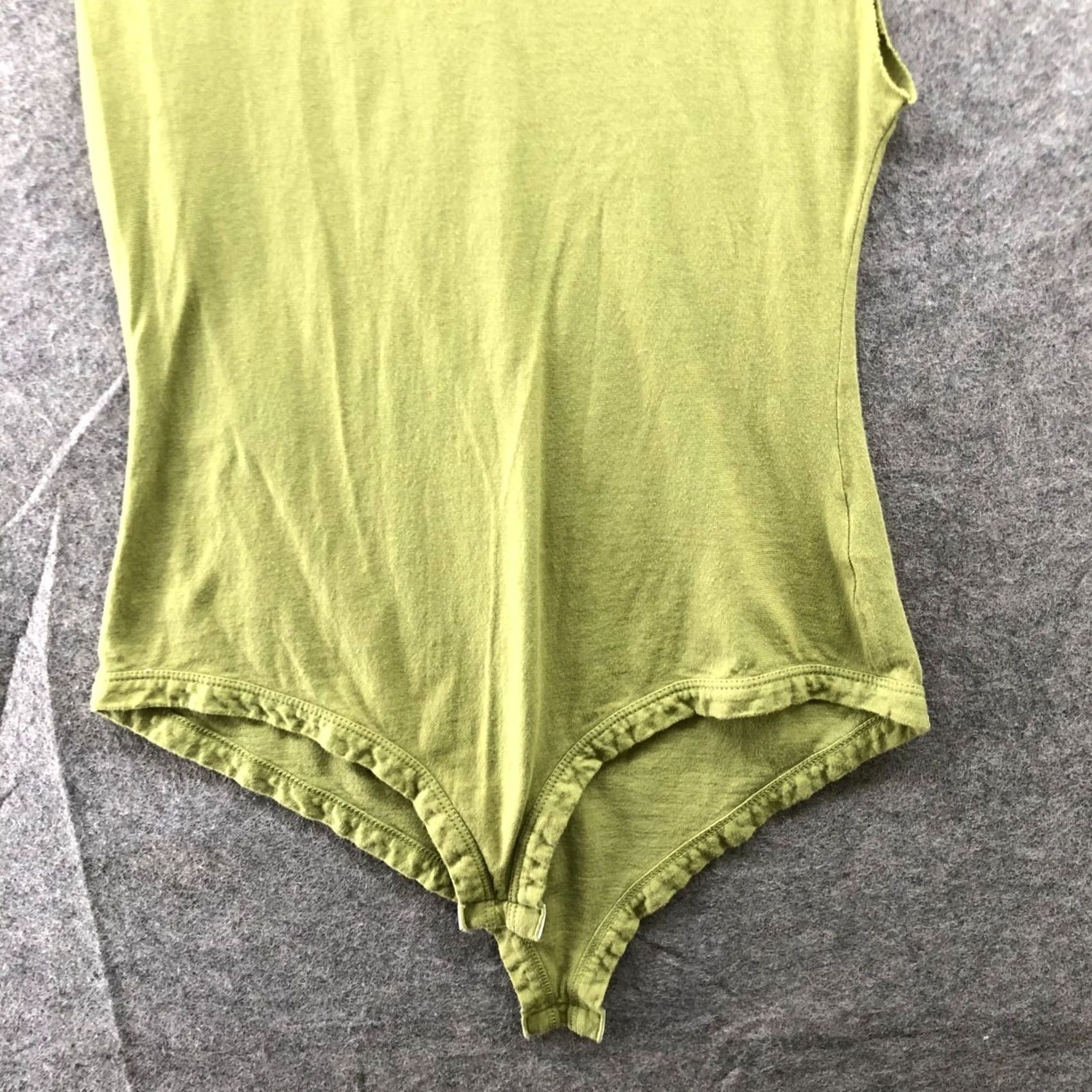 Free People Free People Bodysuit Sleeveless Mock Neck Army Green Womens S Size S / US 4 / IT 40 - 4 Thumbnail