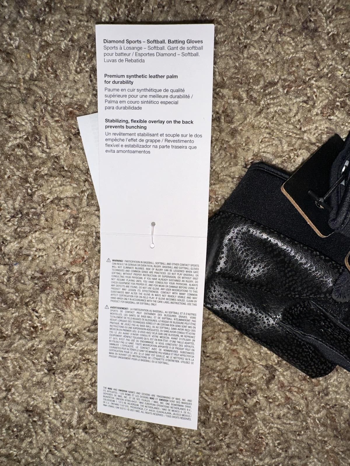 Nike Nike Adult Hyperdiamond 2.0 Batting Gloves Size ONE SIZE - 12 Thumbnail