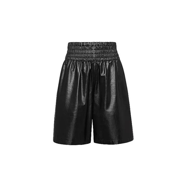 Bottega Veneta Bottega Veneta Glossy Leather Shorts for Women Size 38" / US 16 / IT 52 - 1 Thumbnail
