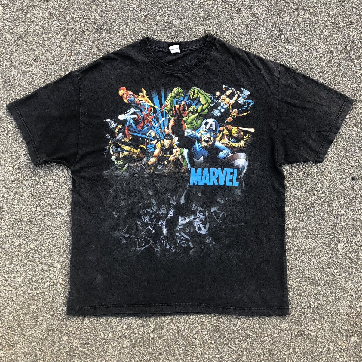Marvel vintage y2k full character overprint
