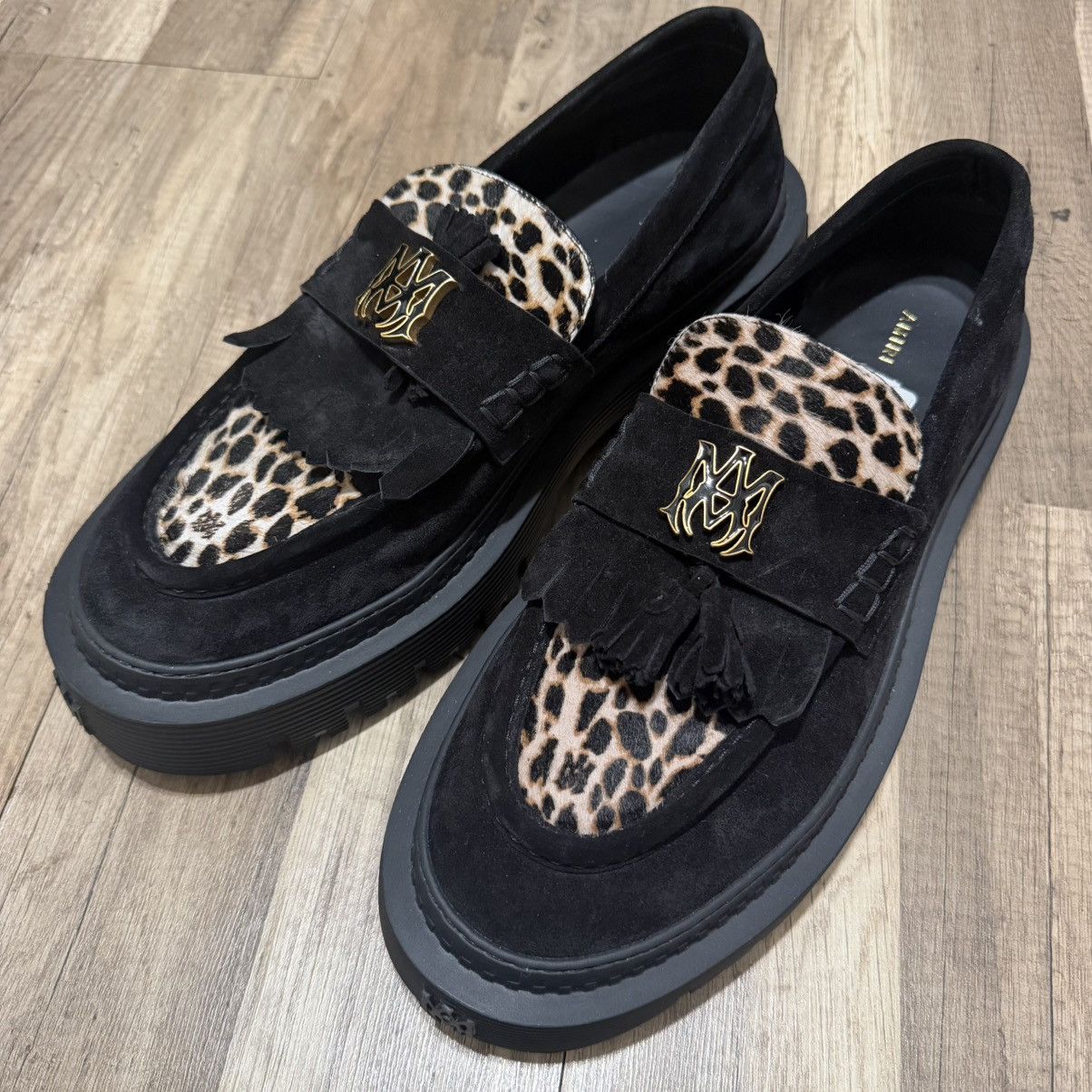 AMIRI leopard print jumbo loafers