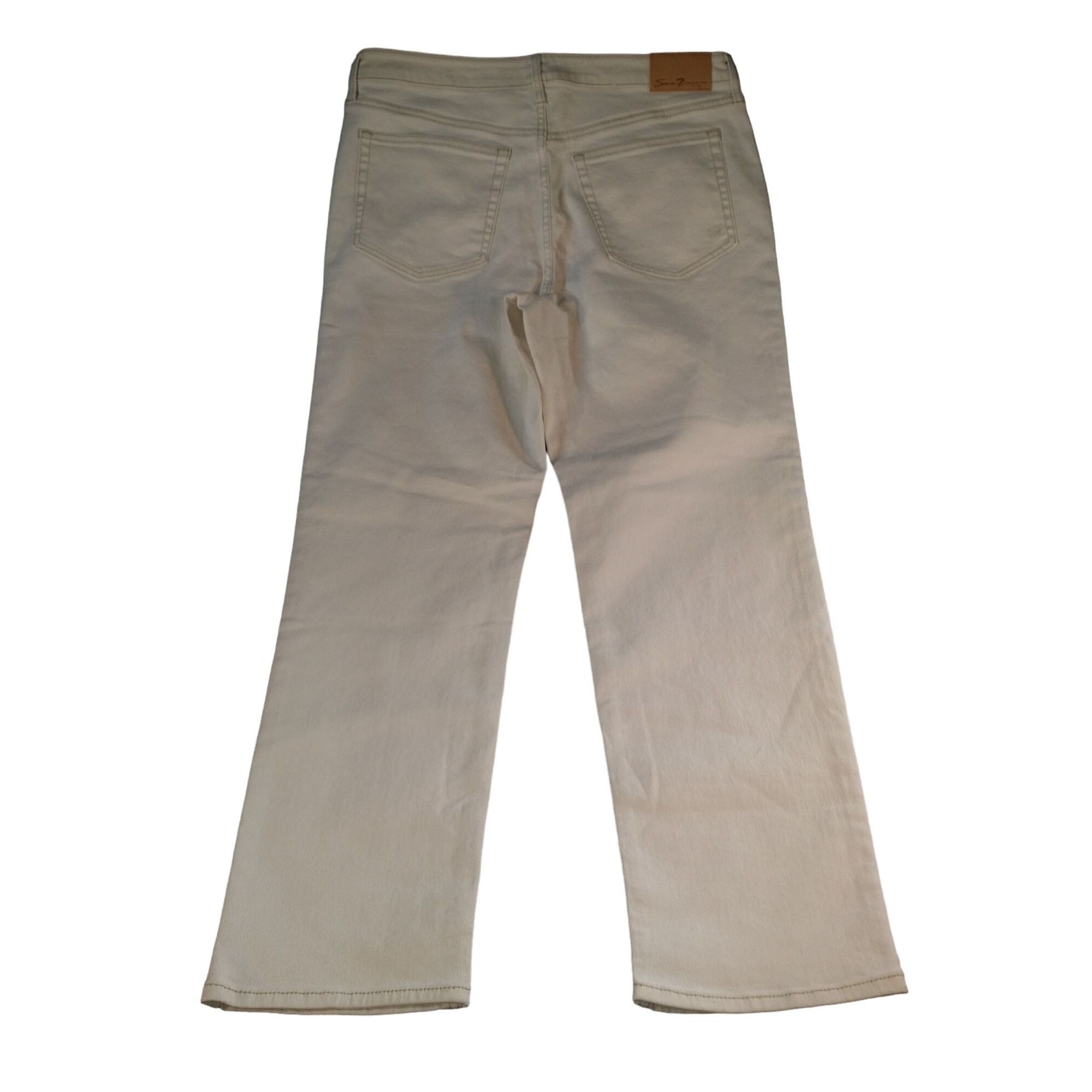 Seven 7 Seven7 Jeans Slim Straight Jeans Women Sz 12 White Denim Eve Size 34" / US 12 / IT 48 - 8 Thumbnail
