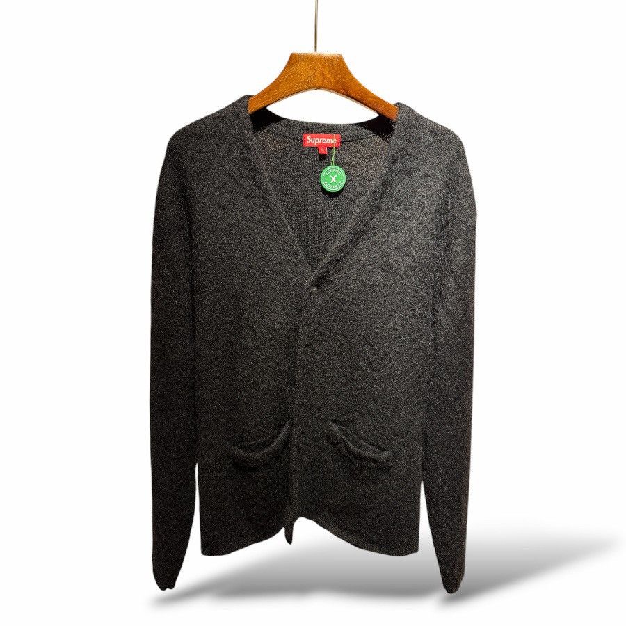 Supreme Supreme brushed mohair tiger stripe cardigan | Grailed
