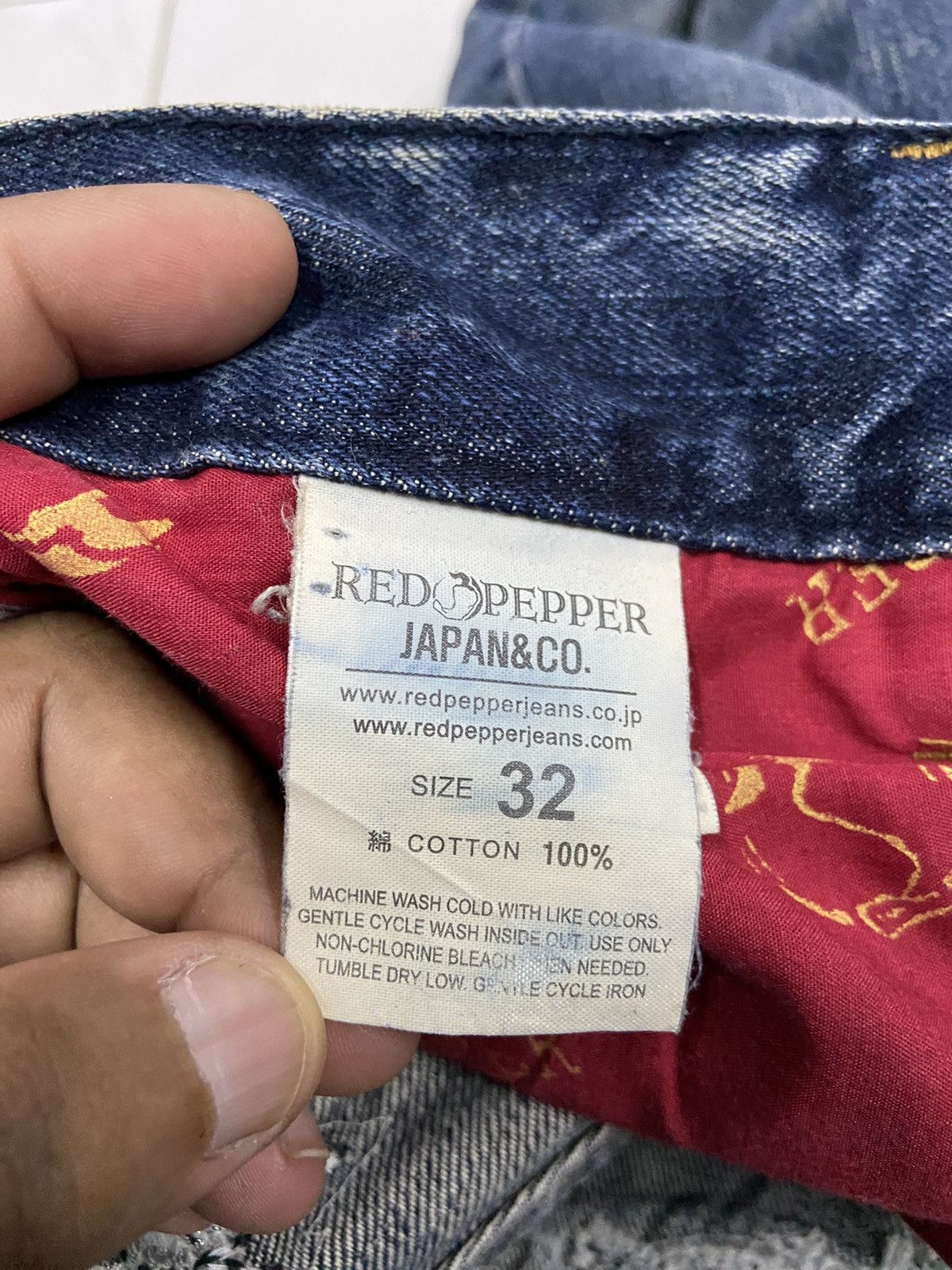 Japanese Brand RED PEPPER SKULL WINGS FLARE DENIM JEANS Size US 34 / EU 50 - 14 Thumbnail