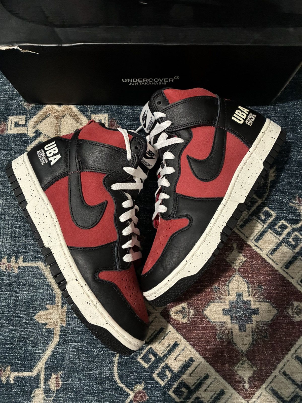 Nike × Undercover Nike Dunk High 1985 Undercover SKU DD9401-600 Size US 6 / EU 39 - 2 Thumbnail